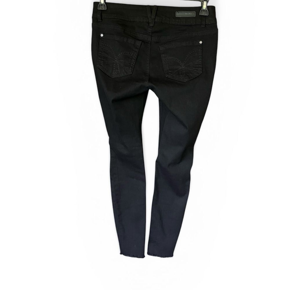 Wallflower Distressed Skinny Jeans Black Denim - Picture 2 of 10